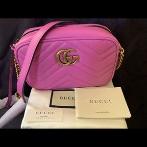 Gucci GG Marmont Matellase Mini Candy Pink